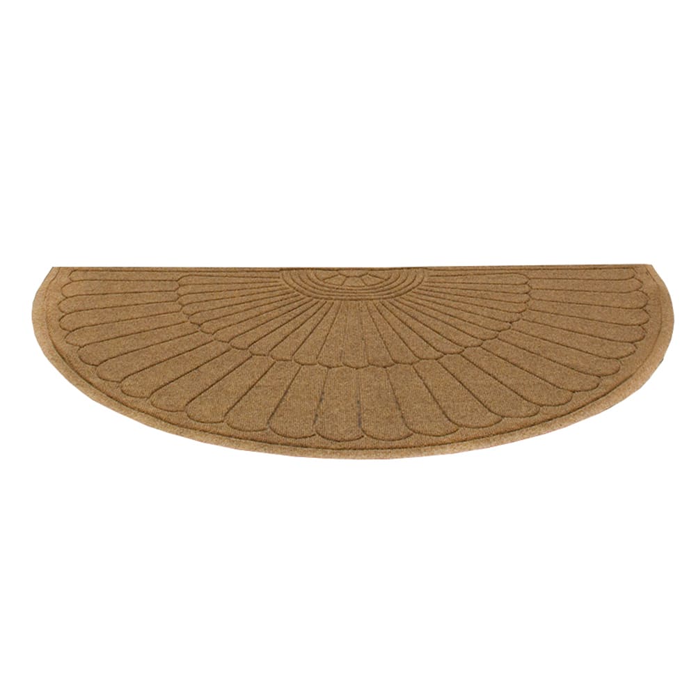 M+A Matting Waterhog Max Grand Entrance Mat w/ Smooth Backing, Half Oval, 6' x 3 3/10', Khaki (224676633170)