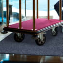 M+A Matting Waterhog Max Diamond Entrance Mat w/ Smooth Backing, 4' x 16', Black Smoke (229570416170) thumbnail 3