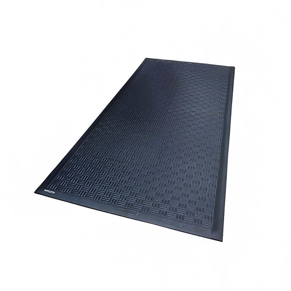 M+A Matting Cushion Station Slip Resistant Floor Mat, 4' x 8 3/10', Black (370048900)