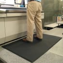 M+A Matting Cushion Max Anti-Fatigue Floor Mat, 3' x 5', Black (414035100) thumbnail 3