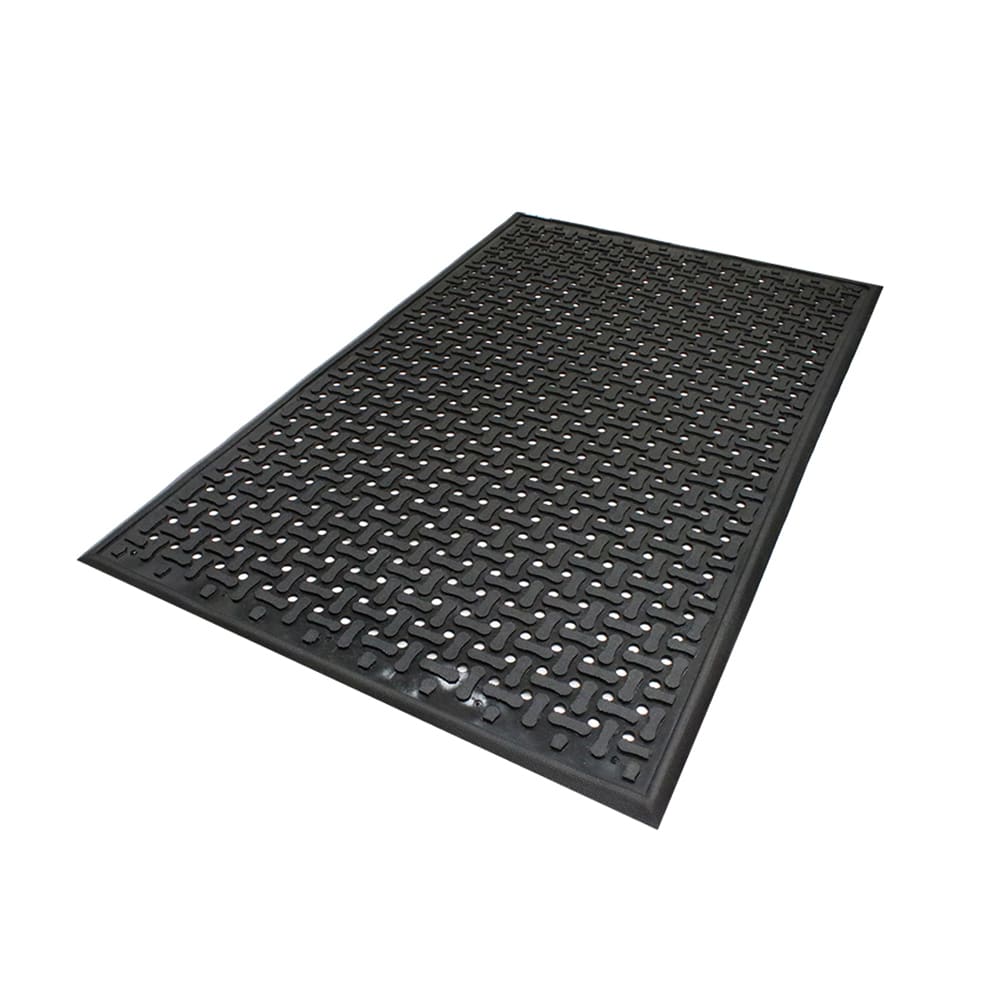 M+A Matting Comfort Flow Anti-Fatigue Mat w/ Drainage Holes, 3' x 9', Black (420139900)