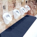 M+A Matting Slip Resistant Plush Mat w/ Adhesive Backing - 3' x 30' Roll, Polyester, Black (44571330900) thumbnail 2