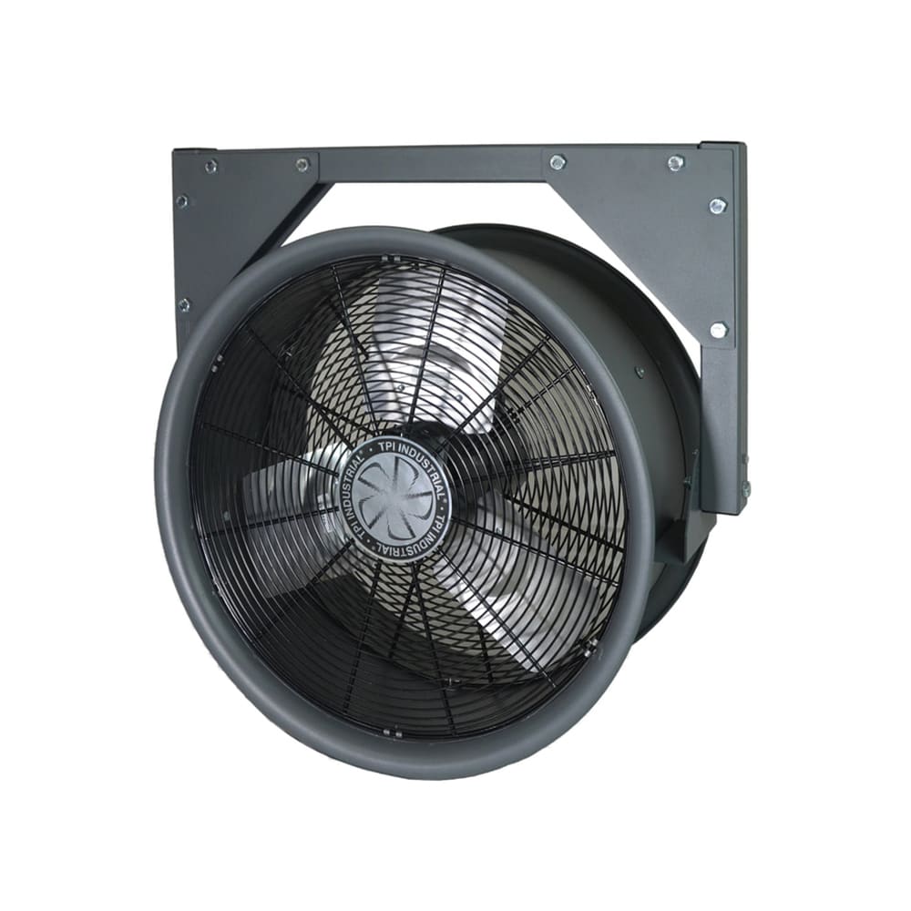 TPI HV-18-120V 18" High Velocity Fan w/ Yoke Mount - 1 Speed, Gray, 120v