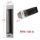 TPI RPH-120-A Outdoor Ceilling Mount Electric Infrared Heater - 1500 watt, 120v thumbnail 4
