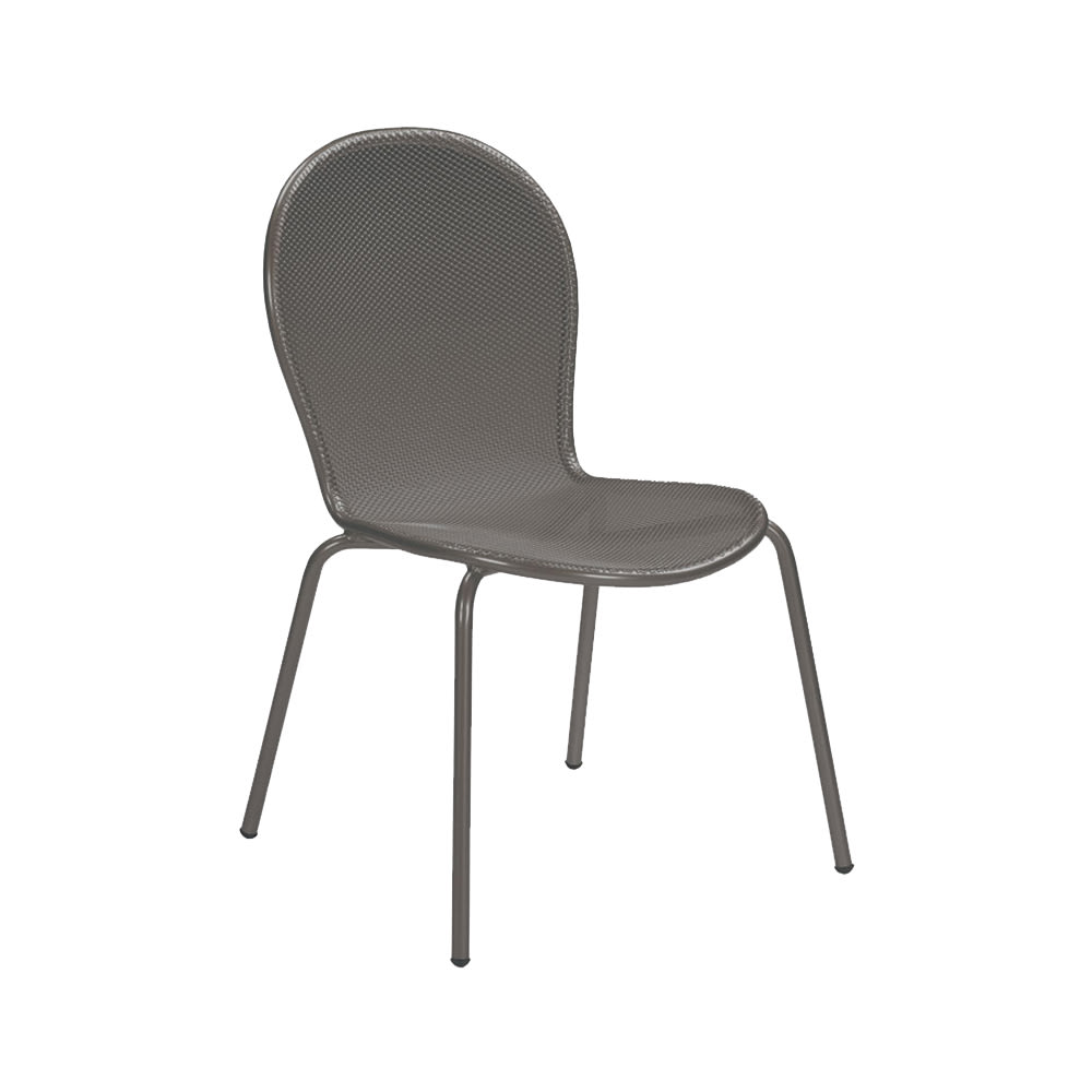 emu Ronda Indoor/Outdoor Stackable Side Chair - Steel, Bronze (111)