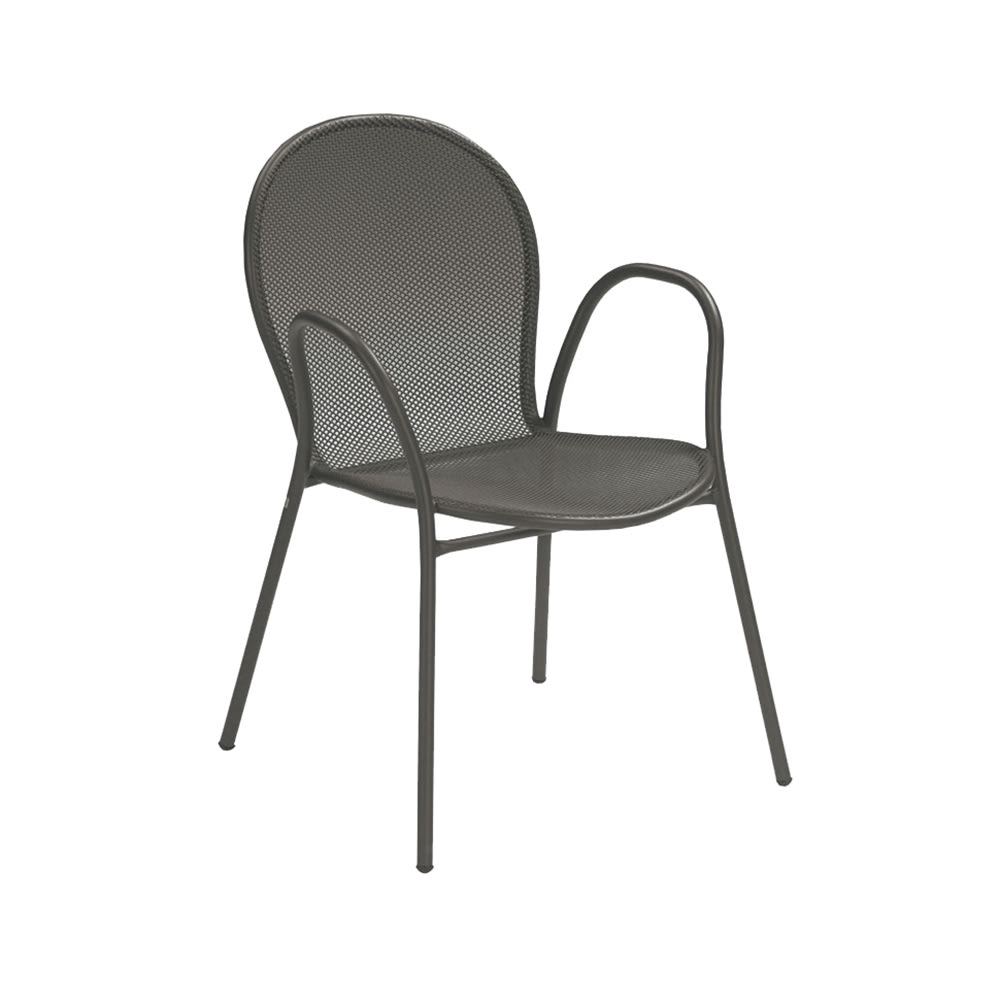 emu Ronda Heavy Duty Indoor/Outdoor Stackable Armchair - Steel, Bronze (116HD)