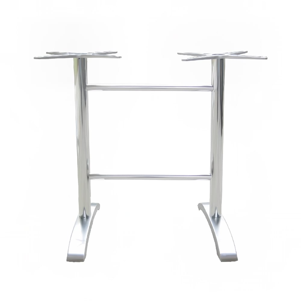 emu Bar Height Table Base for 44" x 28" to 32" Table Tops - Aluminum, Black (AB1365)