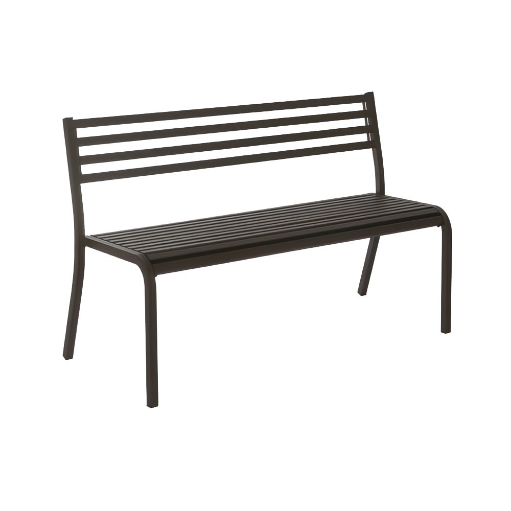 emu 50 1/2" Segno Stacking Bench - Indoor/Outdoor, Steel Frame, Antique Bronze (158)