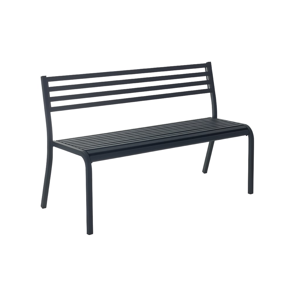 emu 50 1/2" Segno Stacking Bench - Indoor/Outdoor, Steel Frame, Antique Iron (158)