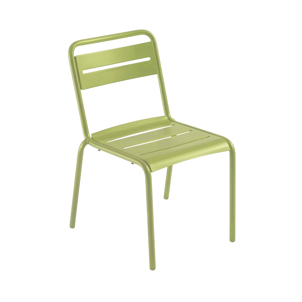 emu Star Indoor/Outdoor Stackable Side Chair - Steel, Green (161)