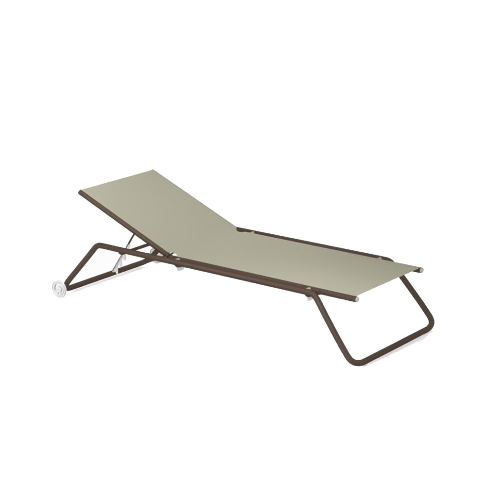 emu Snooze Indoor/Outdoor Stackable Chaise - Blue Fabric w/ Blue Steel Frame (207 PK20)