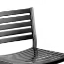 emu Stacking Bar Stool w/ Steel Slat Back & Steel Seat, Iron (264) thumbnail 2