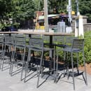 emu Stacking Bar Stool w/ Steel Slat Back & Steel Seat, Iron (264) thumbnail 4