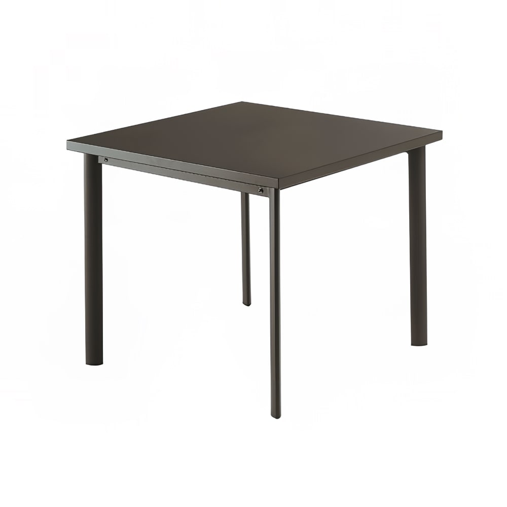 emu 40" Square Star ADA Table w/ Solid Top & Tubular Legs - Steel, Antique Bronze (303)