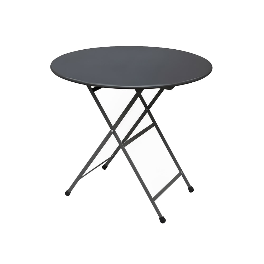 emu 32" Round Folding Table w/ Antique Iron Steel Top, 29 1/2"H (346)