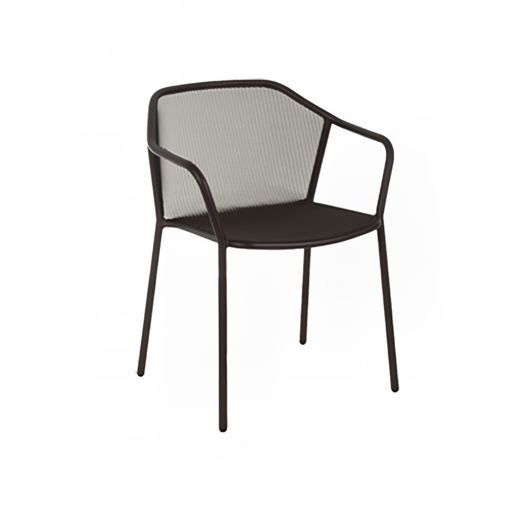 emu Darwin Indoor/Outdoor Stackable Armchair - Steel, Gray (522)