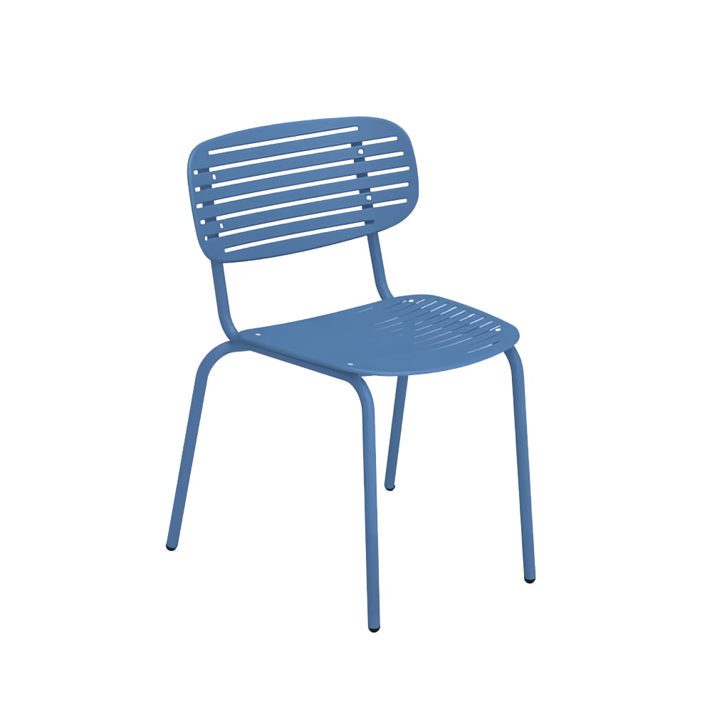 emu Mom Indoor/Outdoor Stackable Side Chair - Steel, Blue (639)