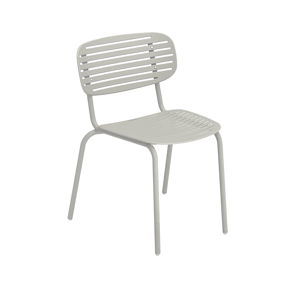 emu Mom Indoor/Outdoor Stackable Side Chair - Steel, Gray (639)