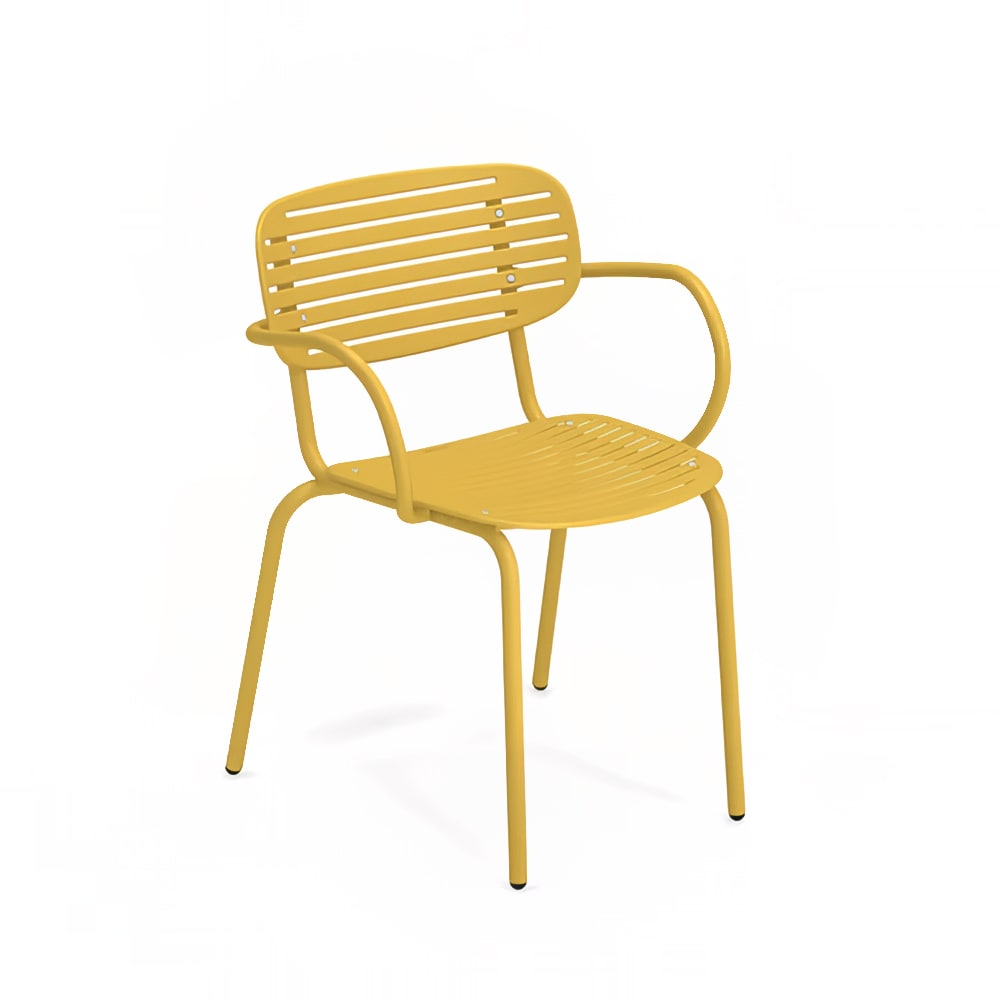emu Mom Indoor/Outdoor Stackable Armchair - Steel, Yellow (640)