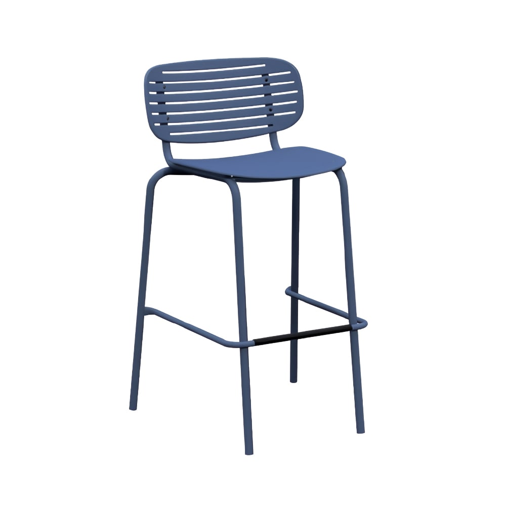 emu 40" Mom Barstool w/ Ladder Back & Seat - Steel, Bronze (649)
