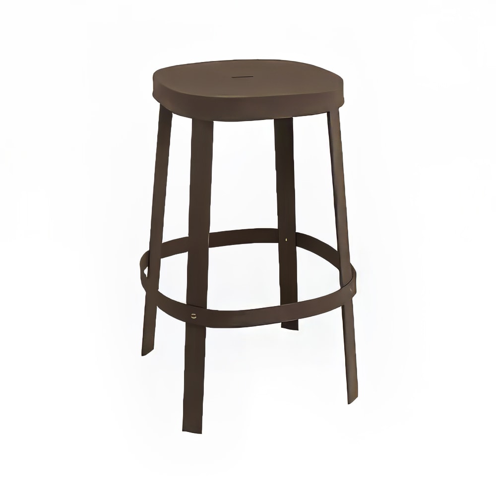 emu 29 1/2" Thor Barstool w/ Solid Seat - Steel, Antique Iron (657)