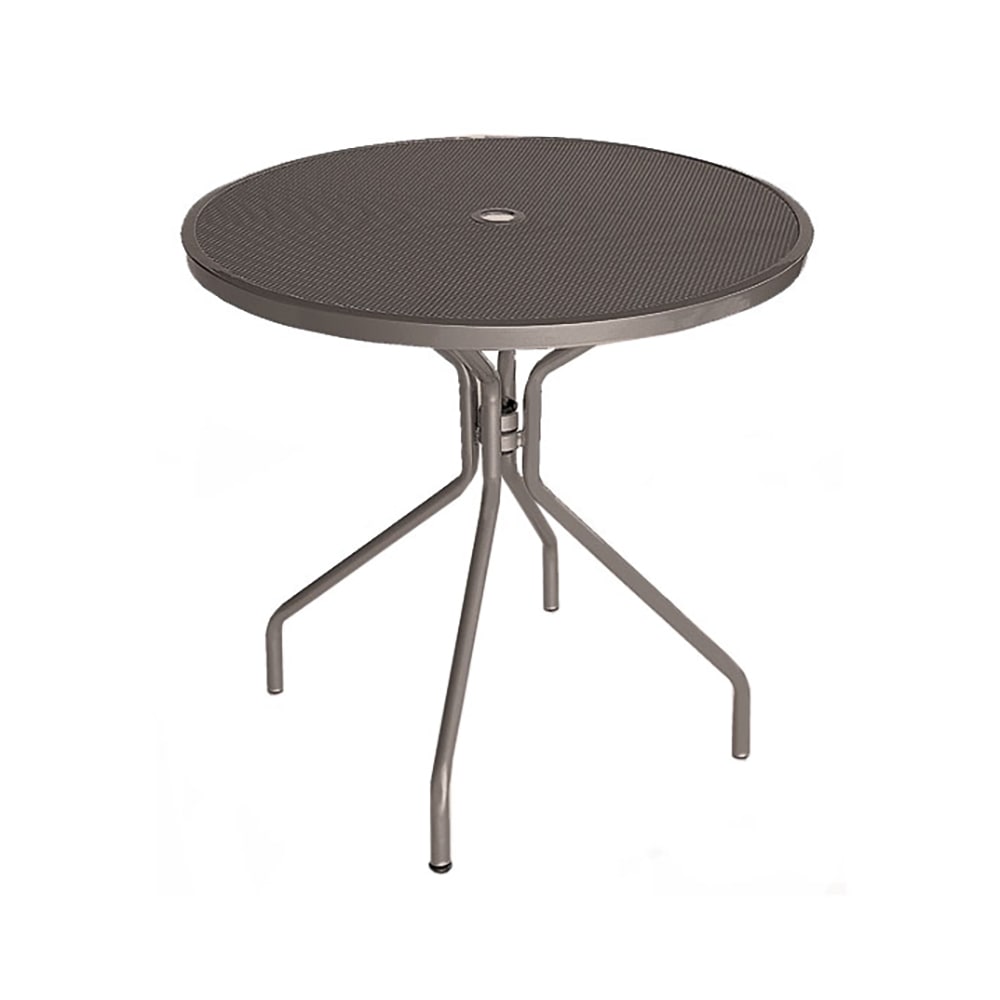 emu 32" Round Cambi Indoor/Outdoor Table w/ Umbrella Hole - Steel, Antique Bronze (803)