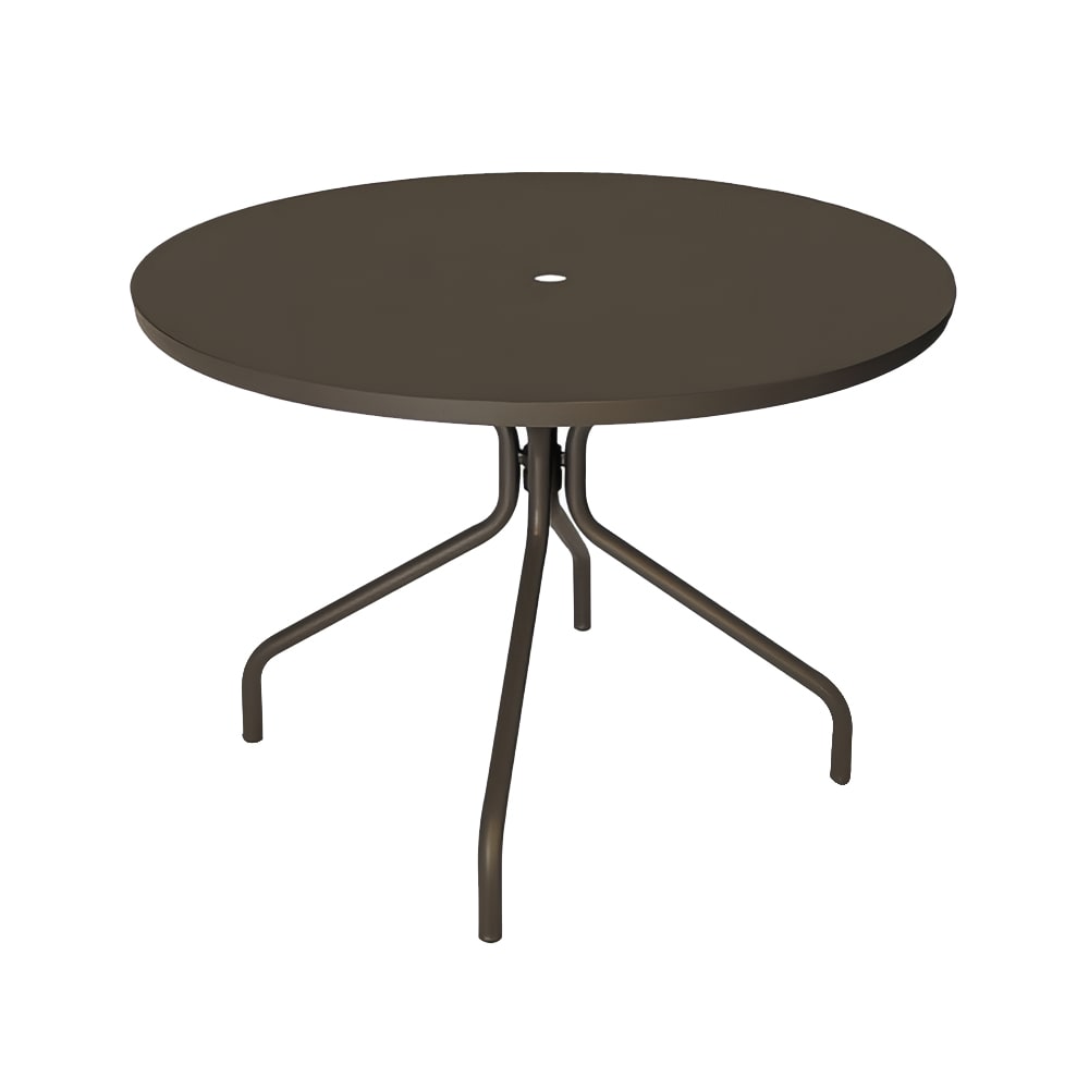 emu 32" Round Indoor/Outdoor Table w/ Umbrella Hole - Steel, Antique Bronze (828)