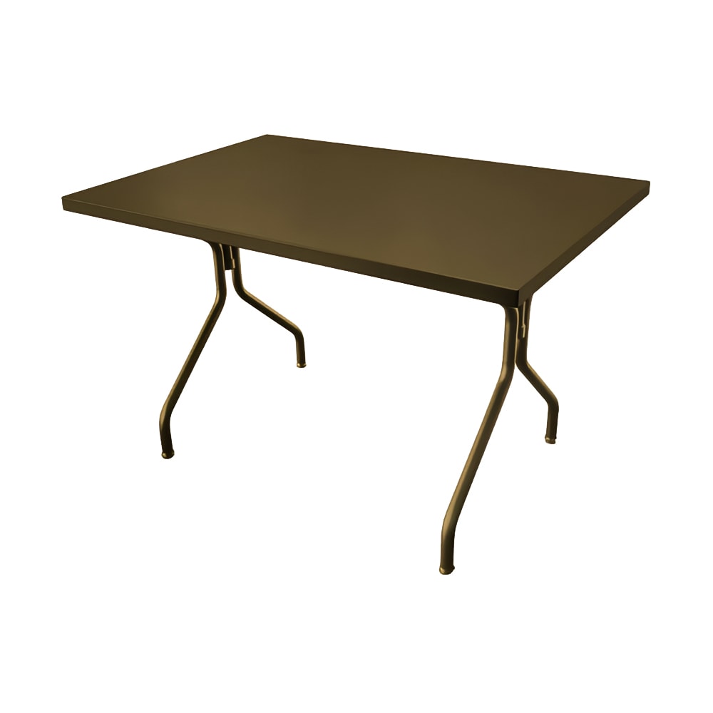 emu Rectangular Indoor/Outdoor ADA Table - 48" x 32", Steel, Antique Bronze (837)