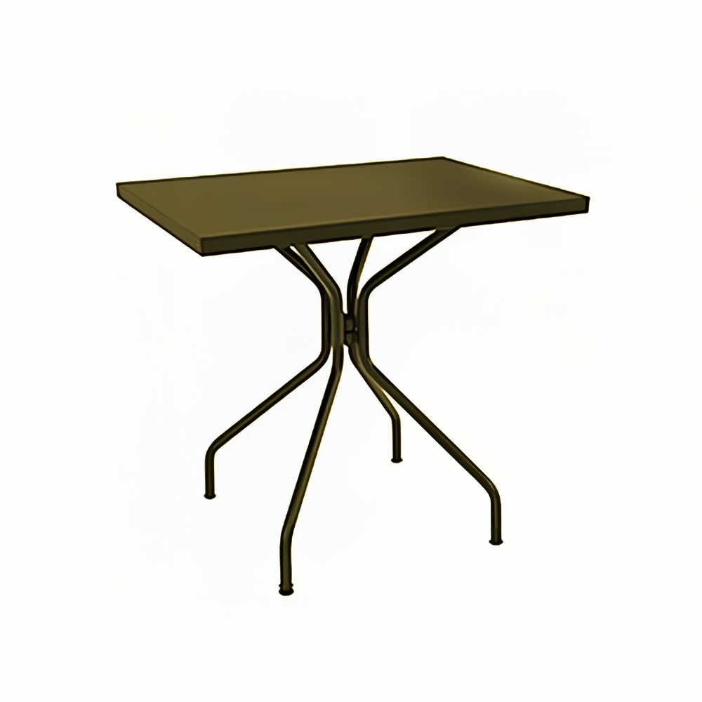 emu Rectangular Indoor/Outdoor Table - 24" x 32", Steel, Antique Bronze (847)