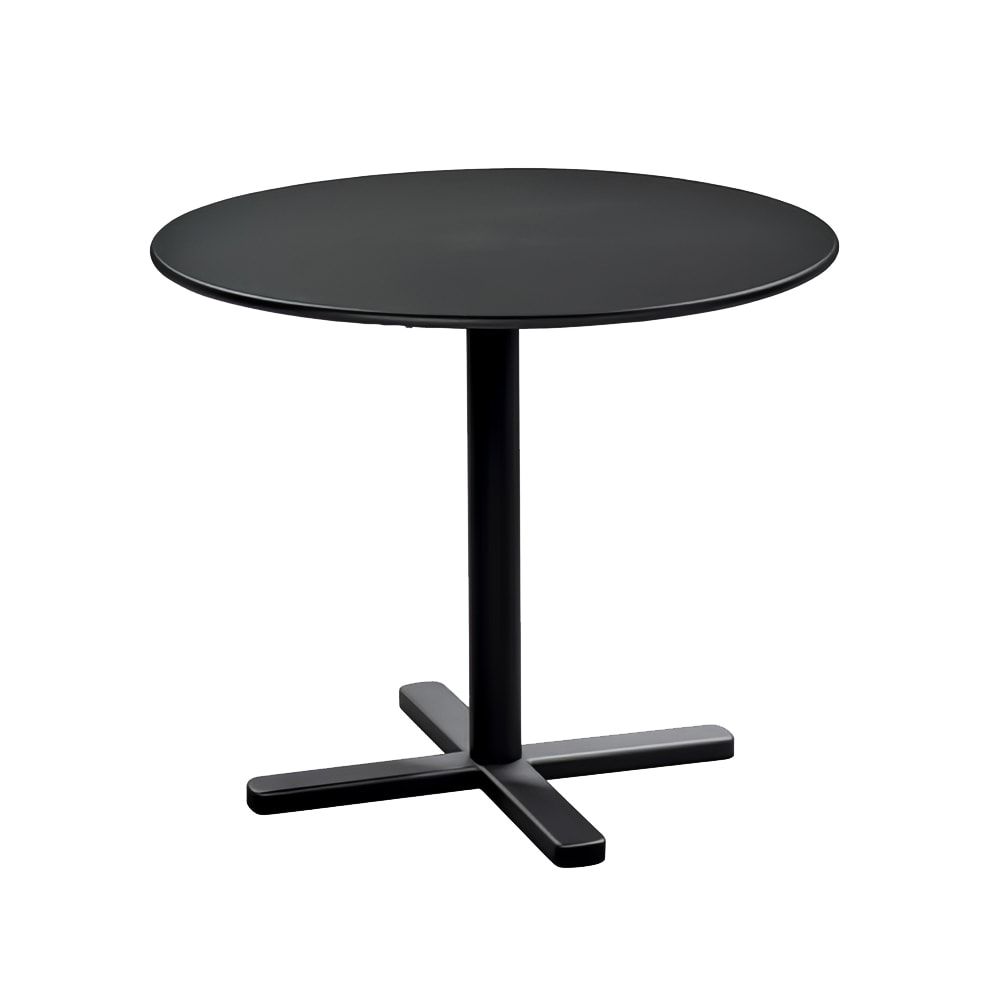 emu 32" Round Outdoor Dining Height Table - Steel, Black (849)
