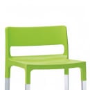 emu 39" Olly Barstool w/ Solid Back & Seat - Aluminum/Plastic, Green (9208) thumbnail 2