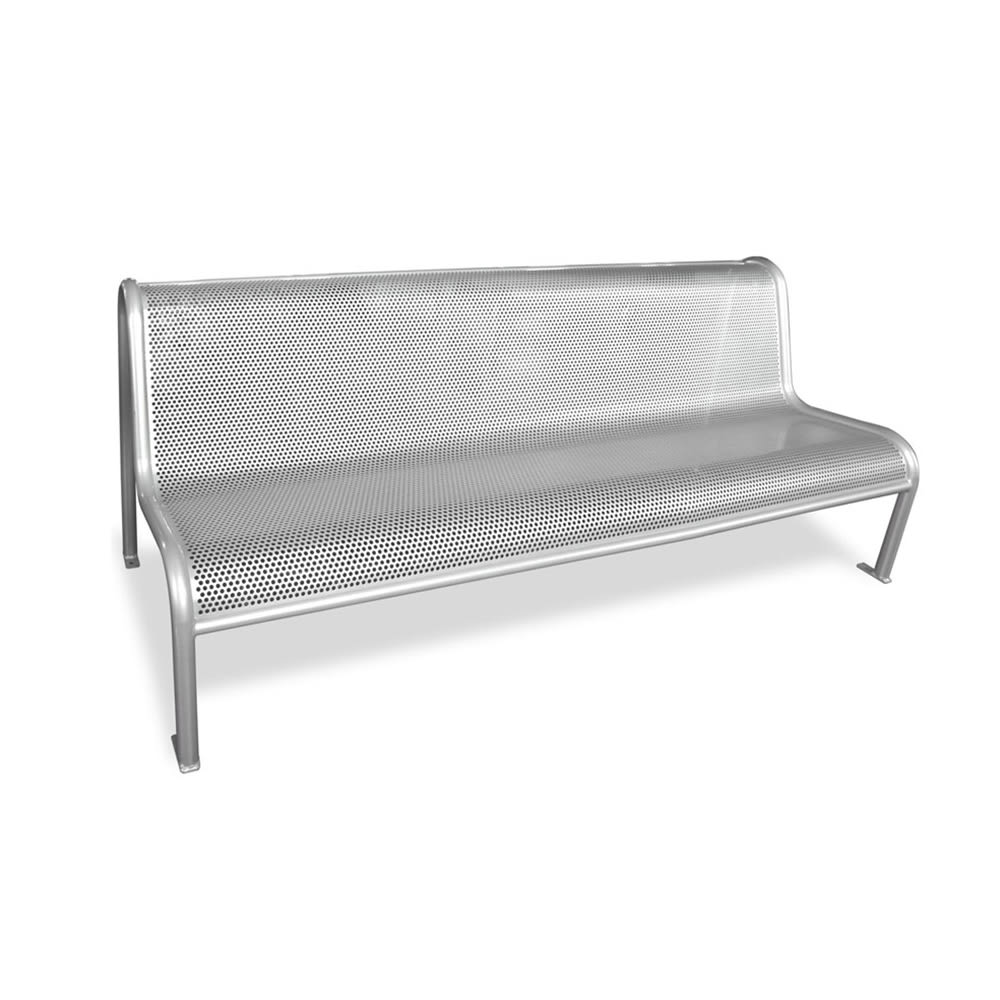 emu 81" Valles Bench - Outdoor, Steel Frame, Silver (U340M)