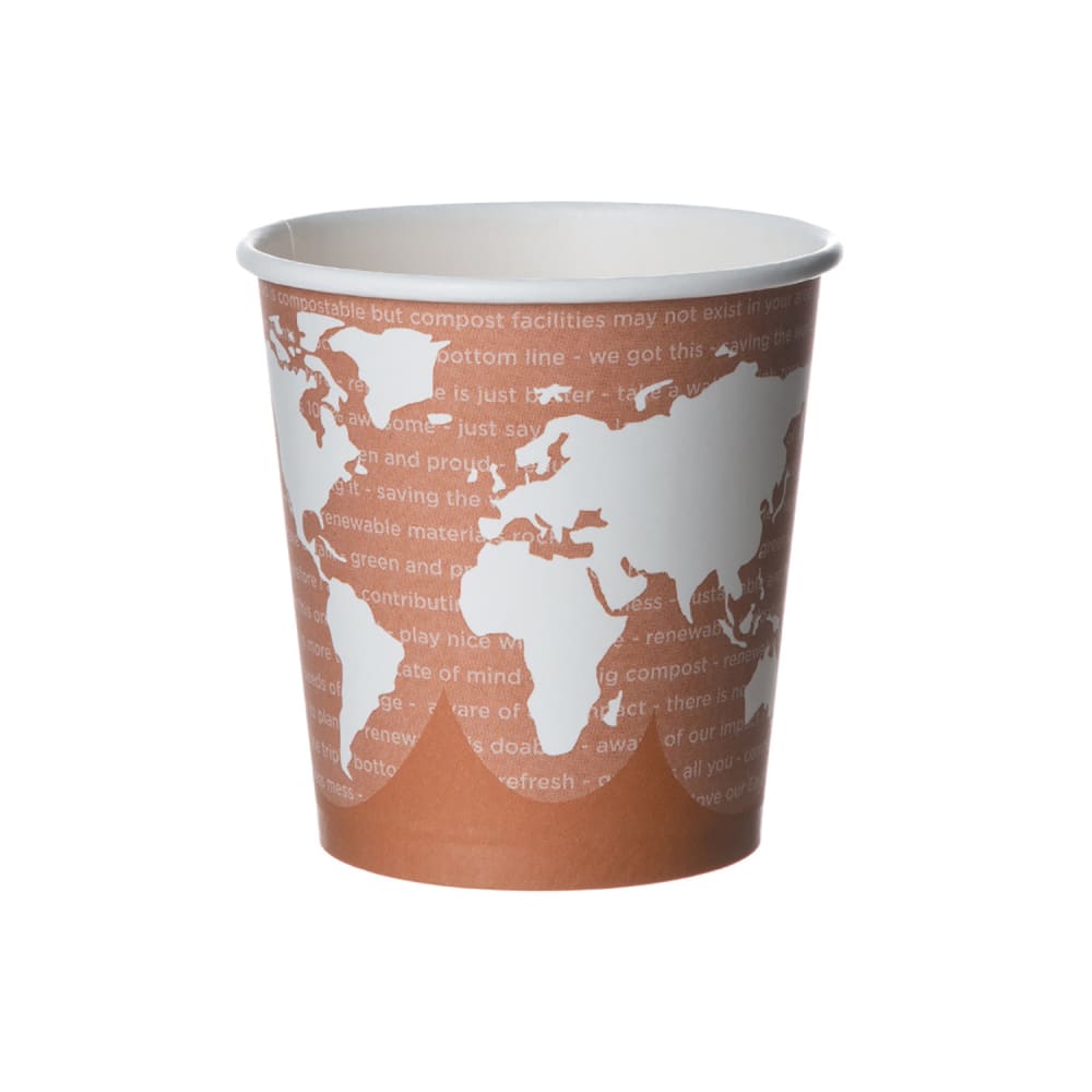 Eco Products World Art™ 10 oz Disposable Hot Cup - PLA, Printed (EP-BHC10-WA)