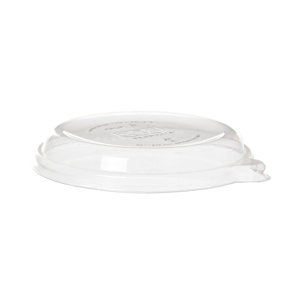 Eco Products WorldView™ Flat Lid for 12 to 16 oz Coupe Bowls - PLA, Clear (EP-BL16LID)