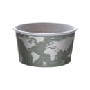 Eco Products 12 oz World Art™ Food Container - Paper, Green (EP-BSC12-WA) thumbnail 2