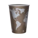Eco Products 32 oz World Art™ Food Container - Paper, Brown (EP-BSC32-WA) thumbnail 2