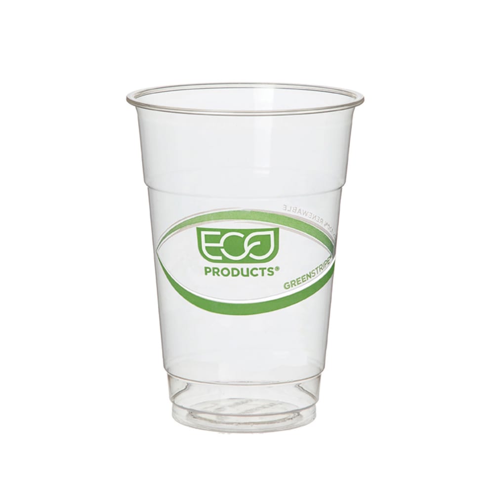 Eco Products 10 oz GreenStripe® Disposable Cold Cup - PLA, Clear (EP-CC10-GS)