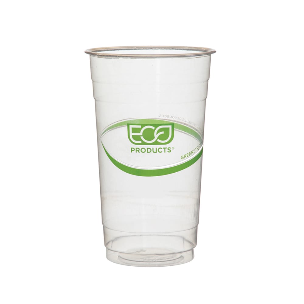 Eco Products 24 oz GreenStripe® Disposable Cold Cup - PLA, Clear (EP-CC24-GS)