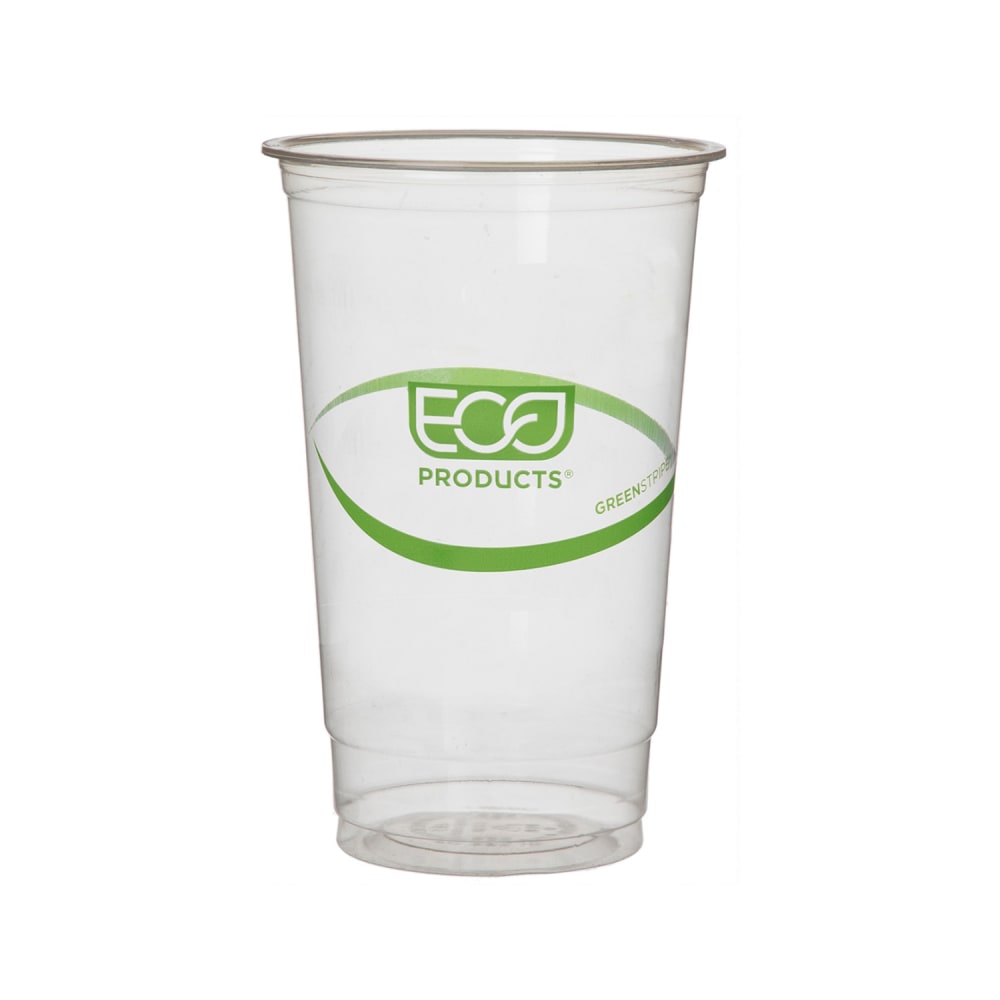 Eco Products 32 oz GreenStripe® Disposable Cold Cup - PLA, Clear (EP-CC32-GS)