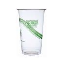 Eco Products 32 oz GreenStripe® Disposable Cold Cup - PLA, Clear (EP-CC32-GS) thumbnail 2