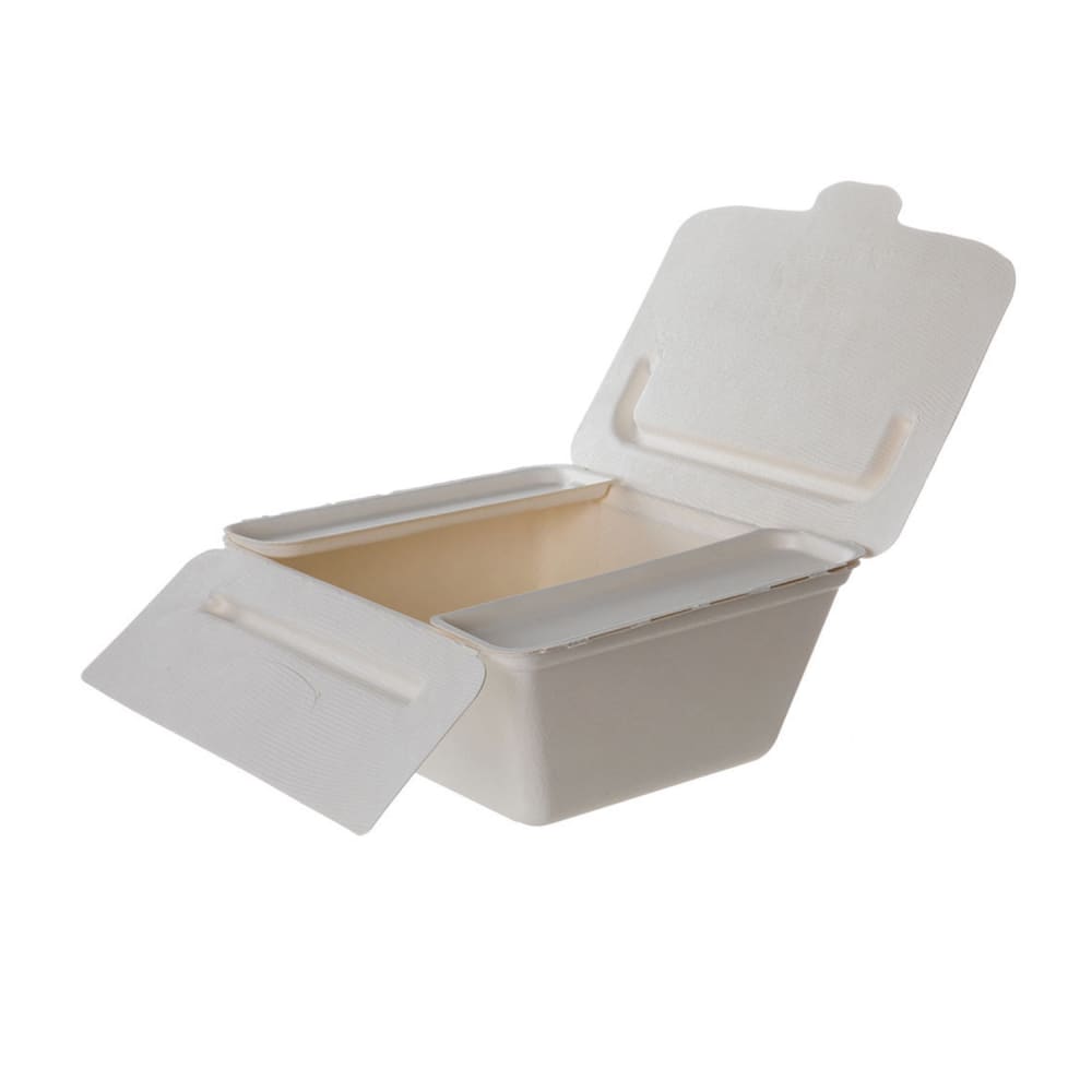 Eco Products 84 oz Vanguard® Folia™ Take-Out Container - Molded Fiber, White (EP-FSC84NFA)