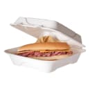 Eco Products Hinged Lid Food Container - 8" x 8" x 3", Molded Fiber (EP-HC81) thumbnail 2