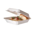 Eco Products Hinged Lid Food Container - 9" x 9" x 3", Molded Fiber (EP-HCL91) thumbnail 2