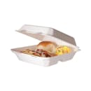 Eco Products (3) Compartment Hinged Lid Food Container - 9" x 9" x 3", Molded Fiber (EP-HCL93) thumbnail 2