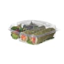 Eco Products (3) Compartment Hinged Lid Food Container - 8" x 8" x 3", PLA (EP-LC83) thumbnail 2