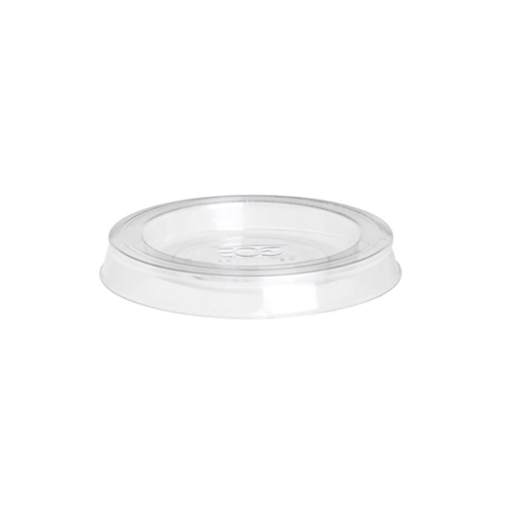 Eco Products Lid for 1 oz Portion Cups - PLA, Clear (EP-PC100LID)