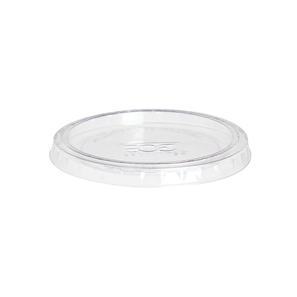 Eco Products Lid for 2 to 4 oz Portion Cups - PLA, Clear (EP-PCLID)
