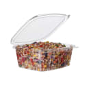 Eco Products 32 oz Deli Container w/ Hinged Lid - PLA, Clear (EP-RCH32) thumbnail 2