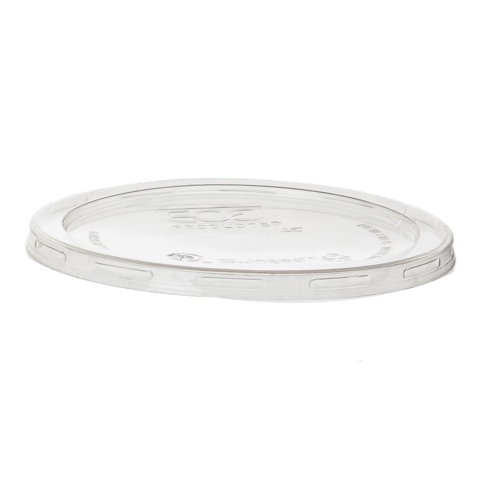 Eco Products Lid for 8 to 32 oz Deli Containers - PLA, Clear (EP-RDPLID)