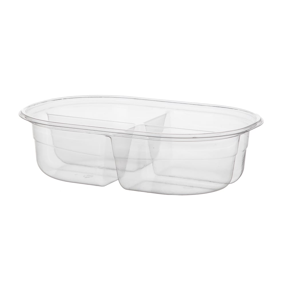 Eco Products 32 oz Deli Container w/ (4) Compartments - PLA, Clear (EP-RV324)